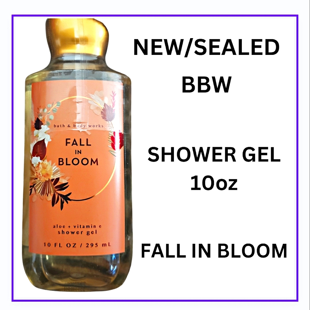 🔥FALL IN BLOOM/NEW/SEALED/BBW/SHOWER GEL 10oz